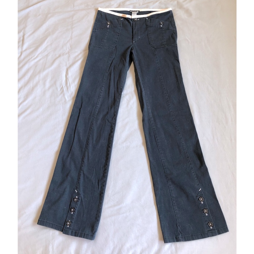 Frankie B. Flared Navy Blue Pants Size 6